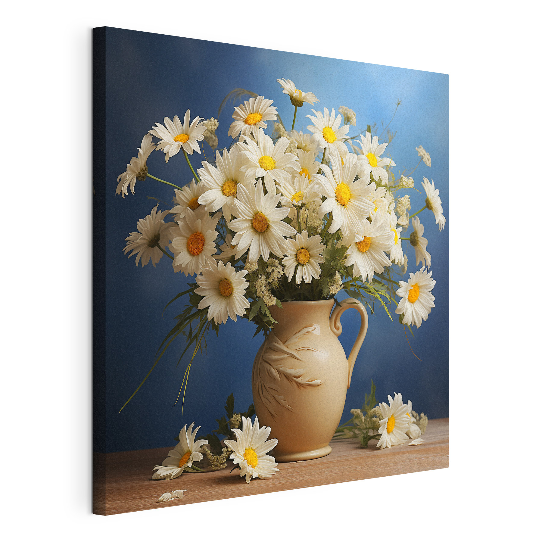 A vase of white flowers A vase of white flowers