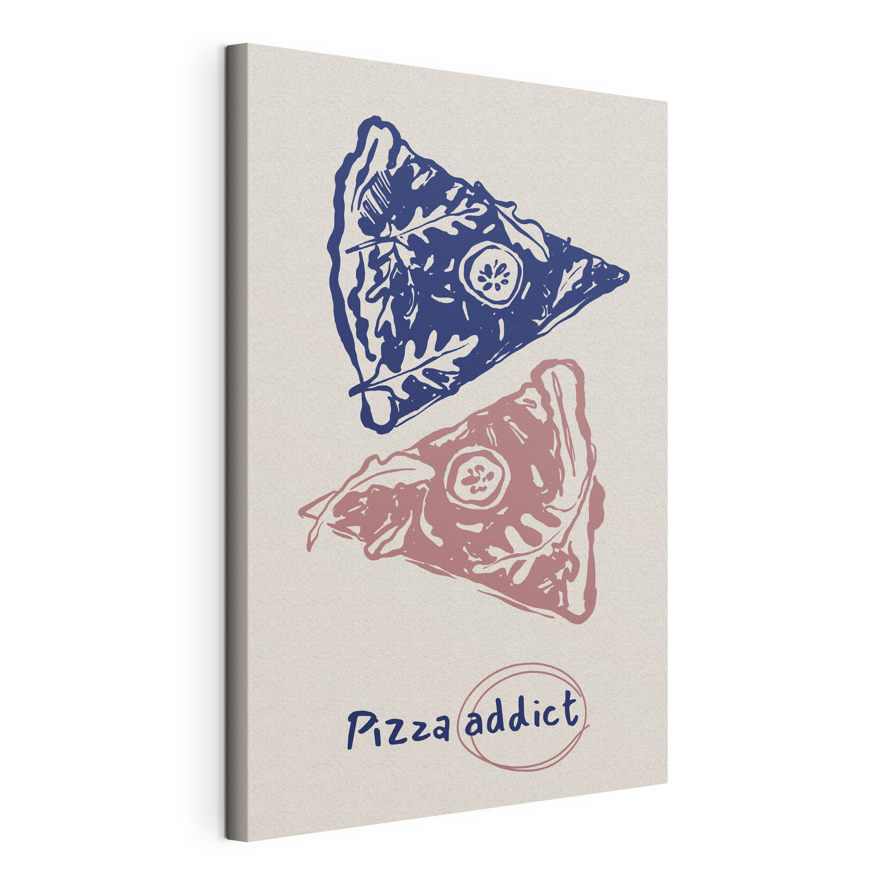 A drawing of a pizza A drawing of a pizza