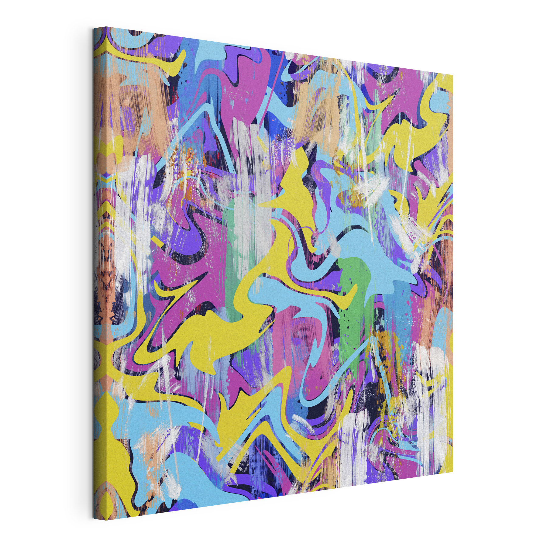 A colorful pattern with brush strokes A colorful pattern with brush strokes