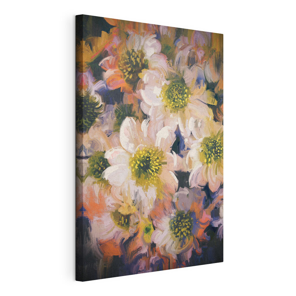 Colorful blooms in soft brushstrokes Colorful blooms in soft brushstrokes