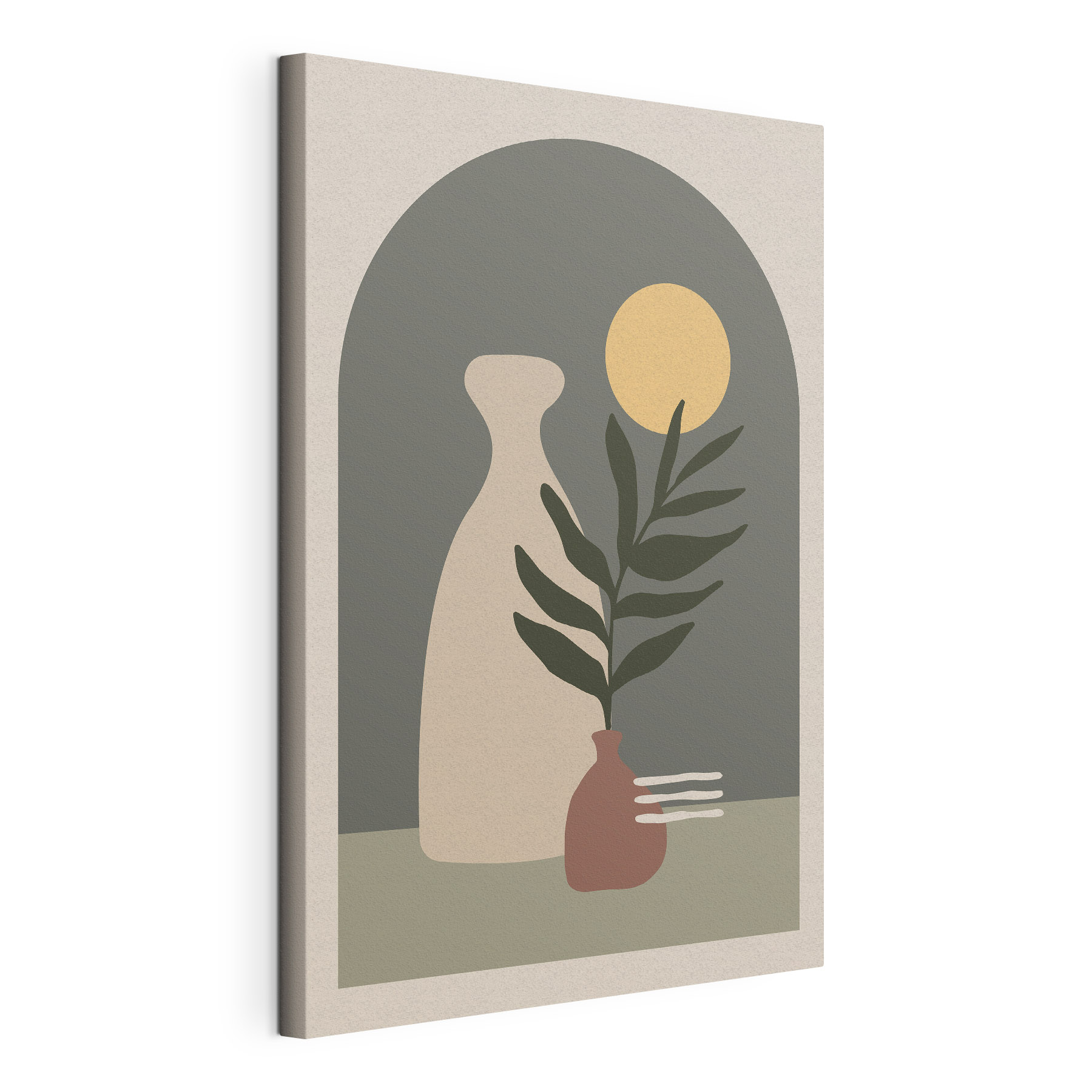 A vase with a plant in it A vase with a plant in it