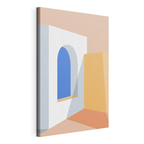 Cuadros Una ventana azul en una pared blanca (SKU: s37136) Cuadros Cuadros Una ventana azul en una pared blanca (SKU: s37136)