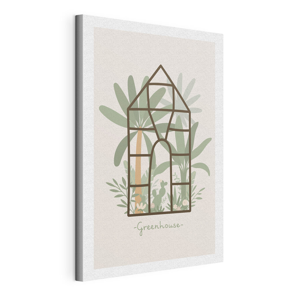 A green house with plants inside A green house with plants inside