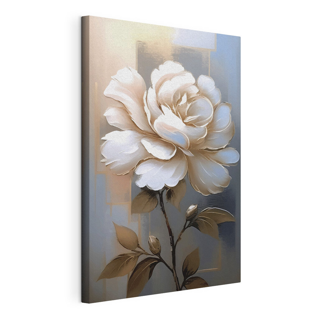 A painting of a flower A painting of a flower