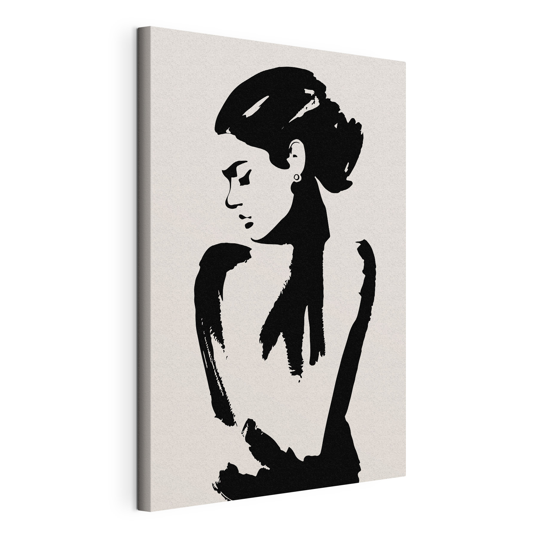 A woman with her back turned