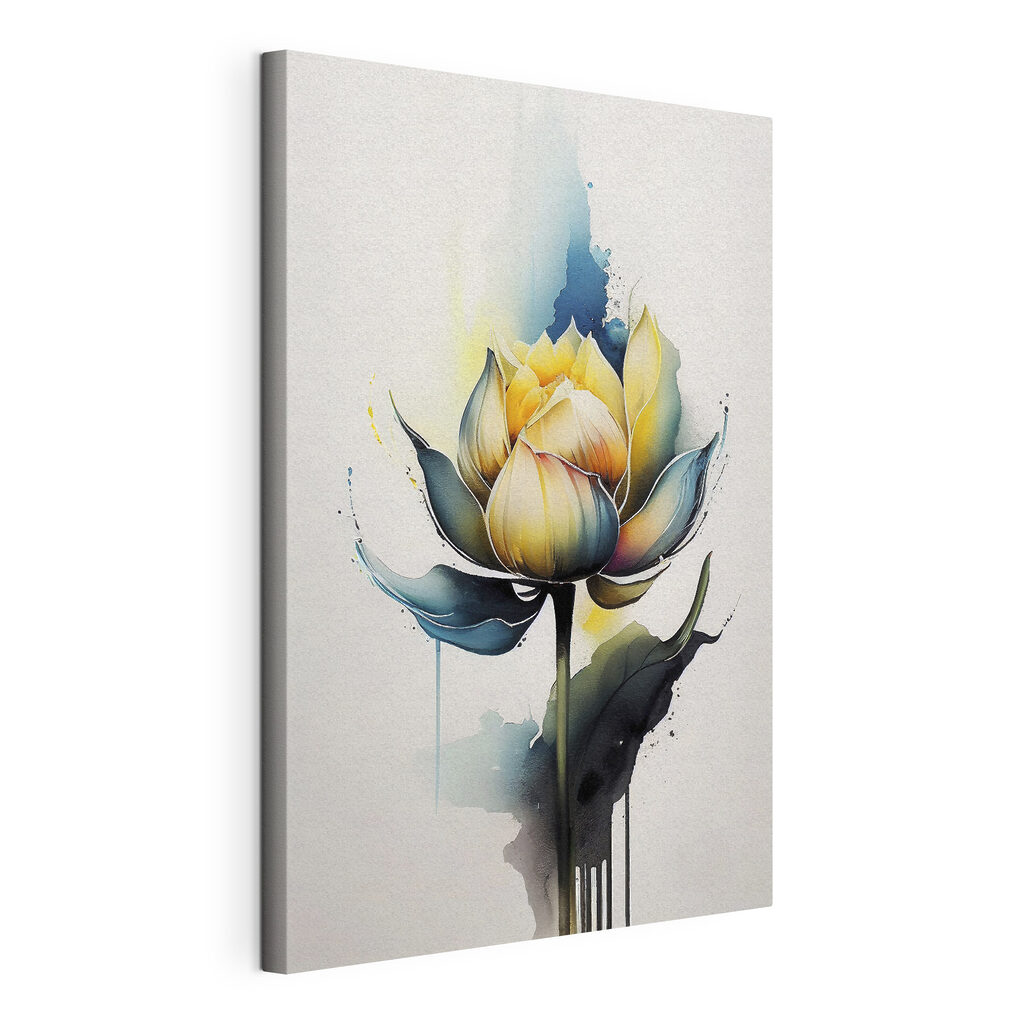 A painting of a flower A painting of a flower
