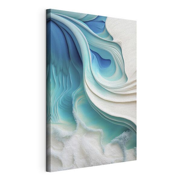 Cuadros Cuadros Un primer plano de un remolino azul y blanco (SKU: s37247)