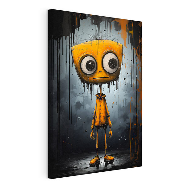 Cuadros Un personaje de dibujos animados con la cabeza cuadrada y los ojos grandes (SKU: s37254) Cuadros Cuadros Un personaje de dibujos animados con la cabeza cuadrada y los ojos grandes (SKU: s37254)