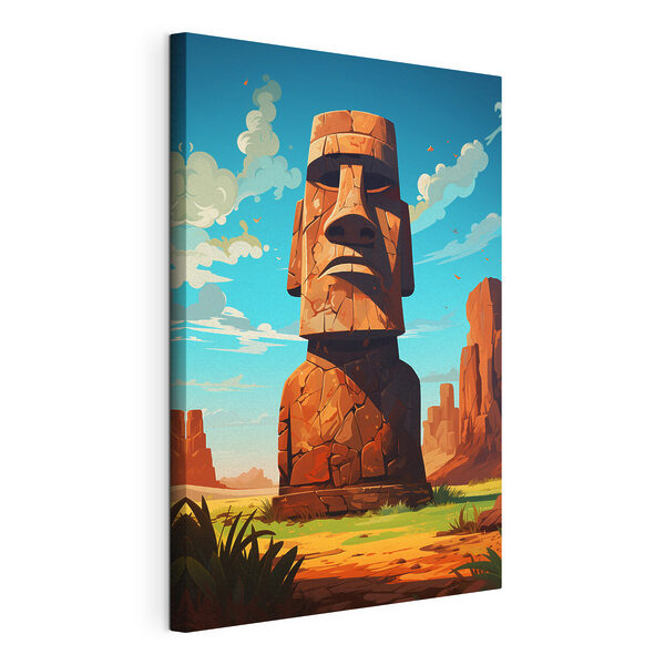 Cuadros Gran estatua de piedra en el desierto (SKU: s37255) Cuadros Cuadros Gran estatua de piedra en el desierto (SKU: s37255)