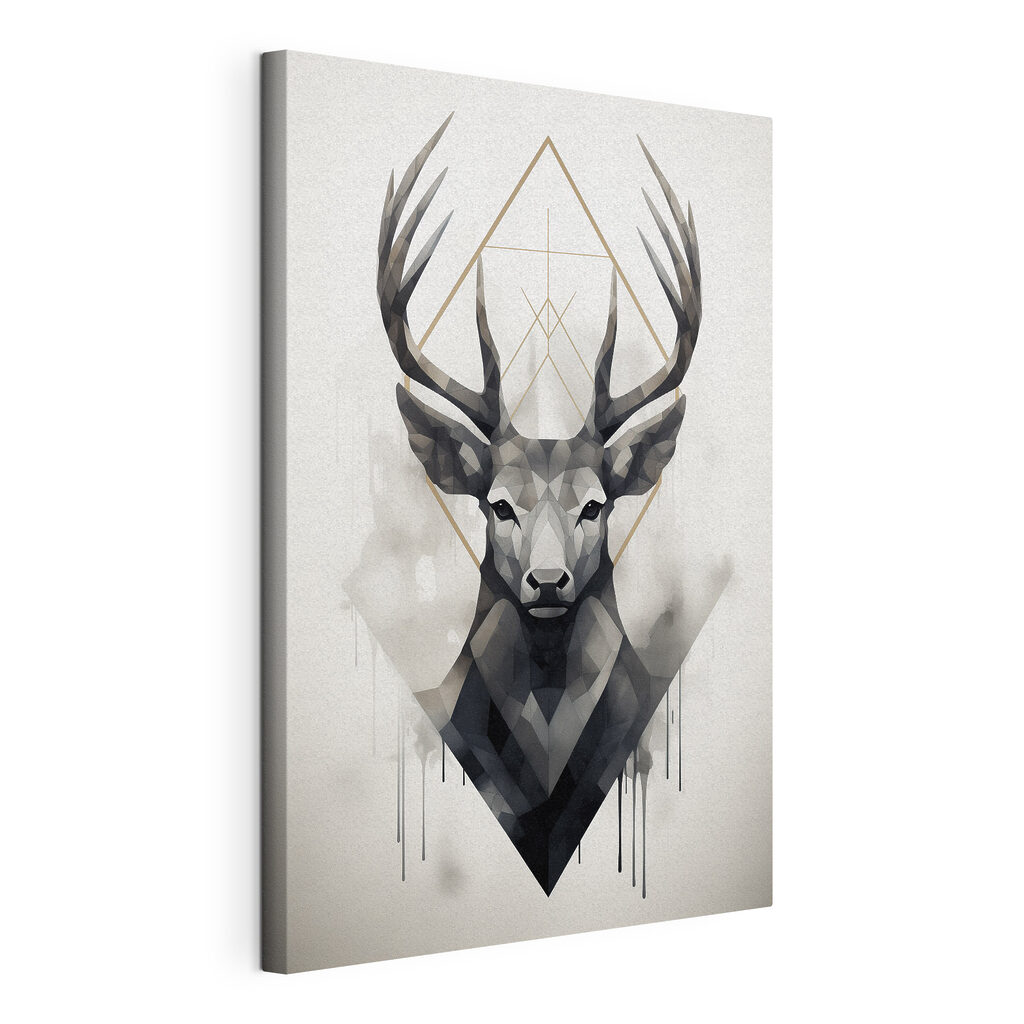 A black and white picture of a deer A black and white picture of a deer