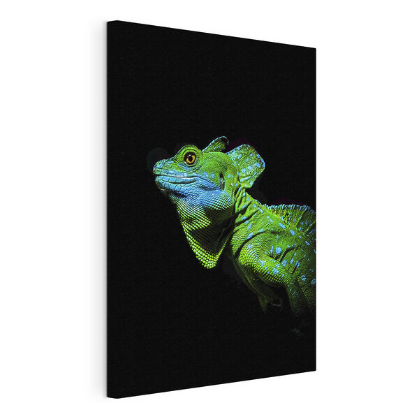 Un lagarto verde y azul Cuadros Un lagarto verde y azul
