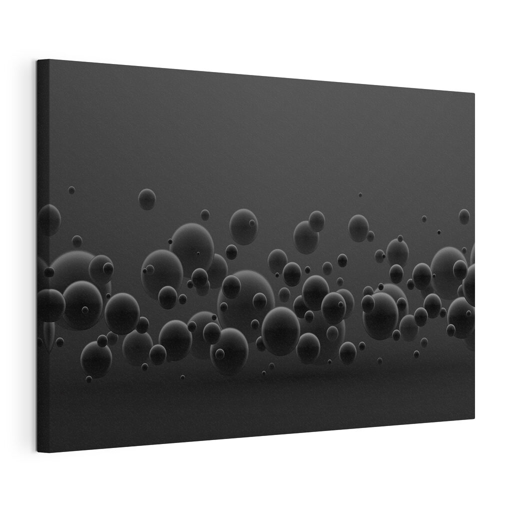 A group of black balls A group of black balls