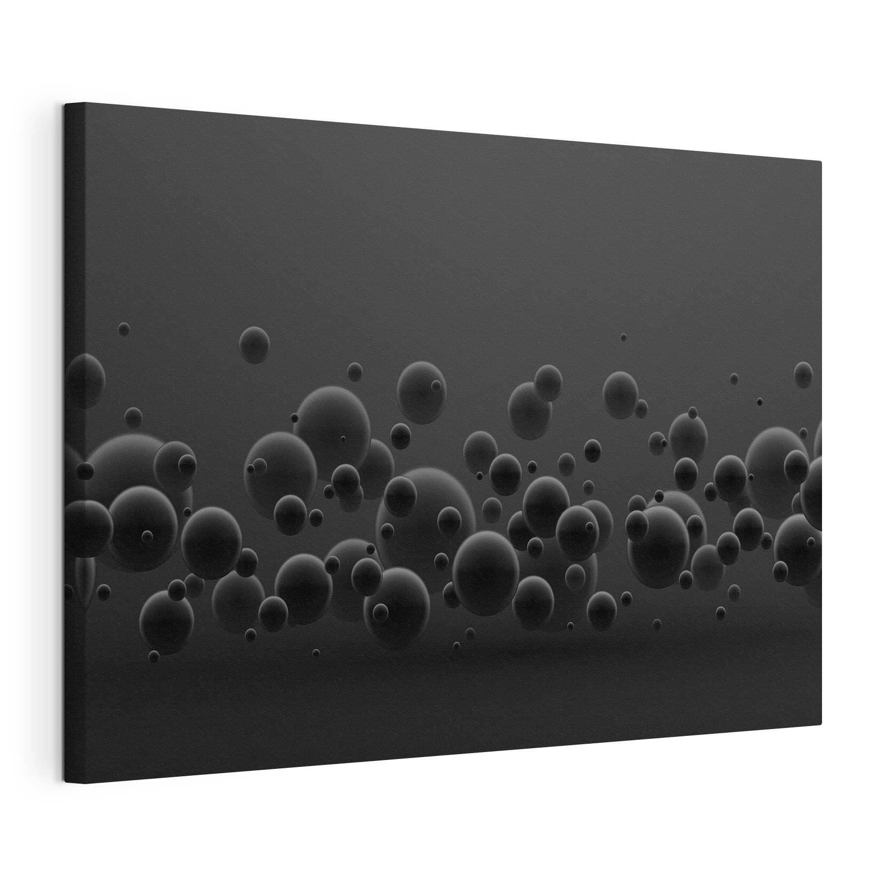 A group of black balls A group of black balls