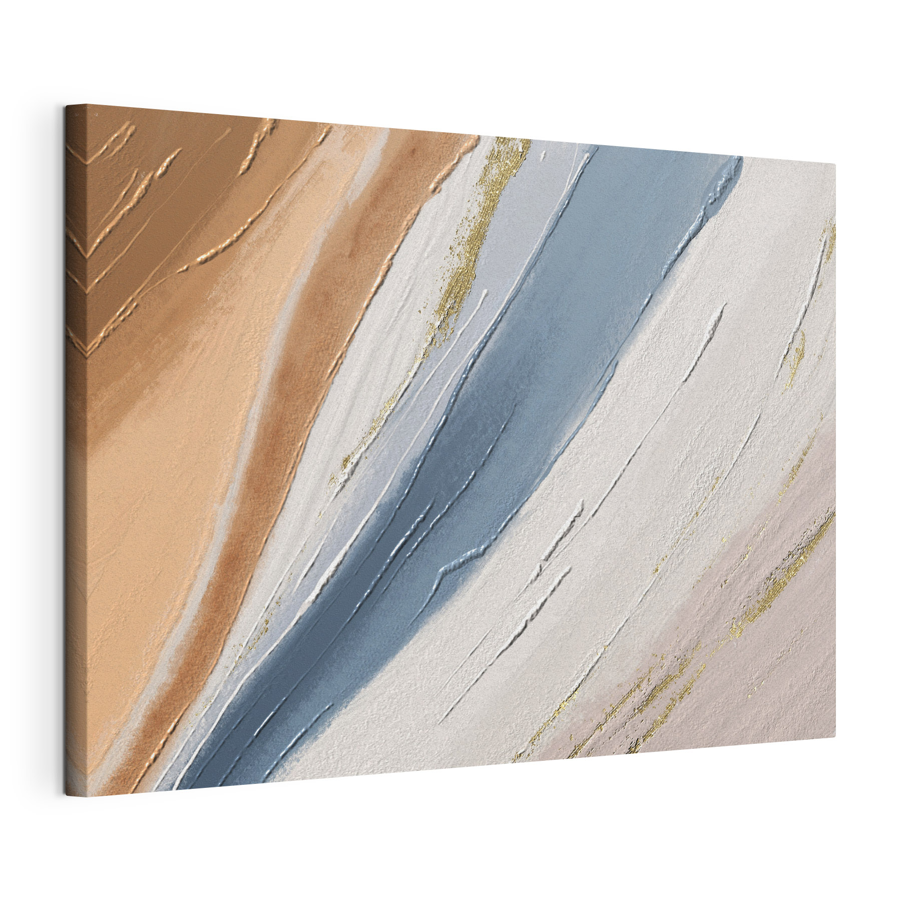 A close up of a painting