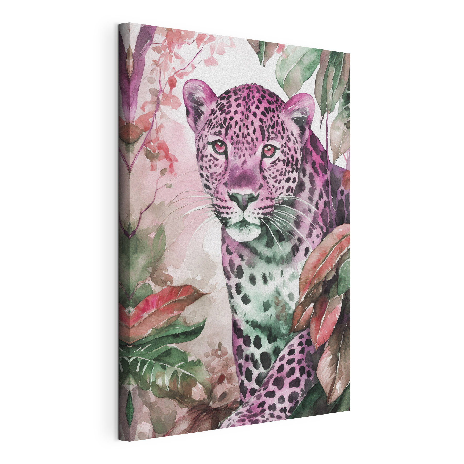 A watercolor painting of a leopard A watercolor painting of a leopard