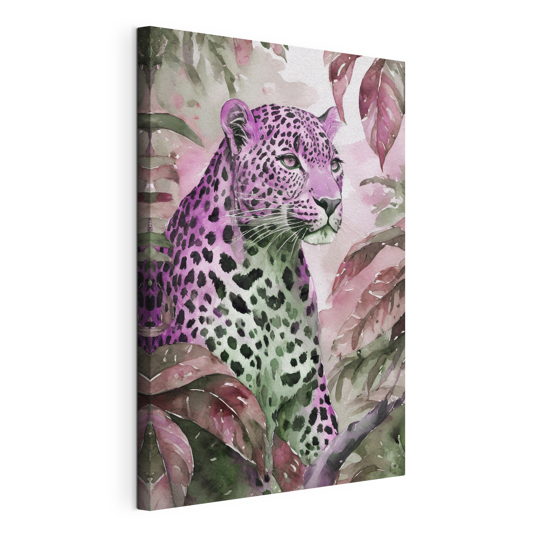 A watercolor painting of a leopard A watercolor painting of a leopard