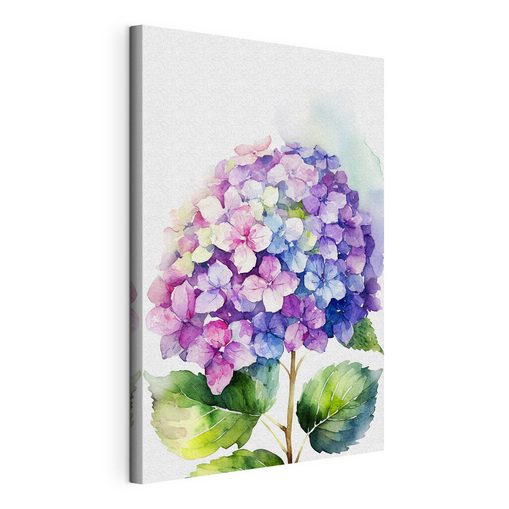 A watercolor of a flower