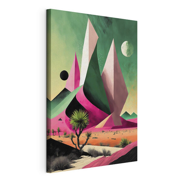 Cuadros Un paisaje desértico con árboles y montañas (SKU: s37360) Cuadros Cuadros Un paisaje desértico con árboles y montañas (SKU: s37360)