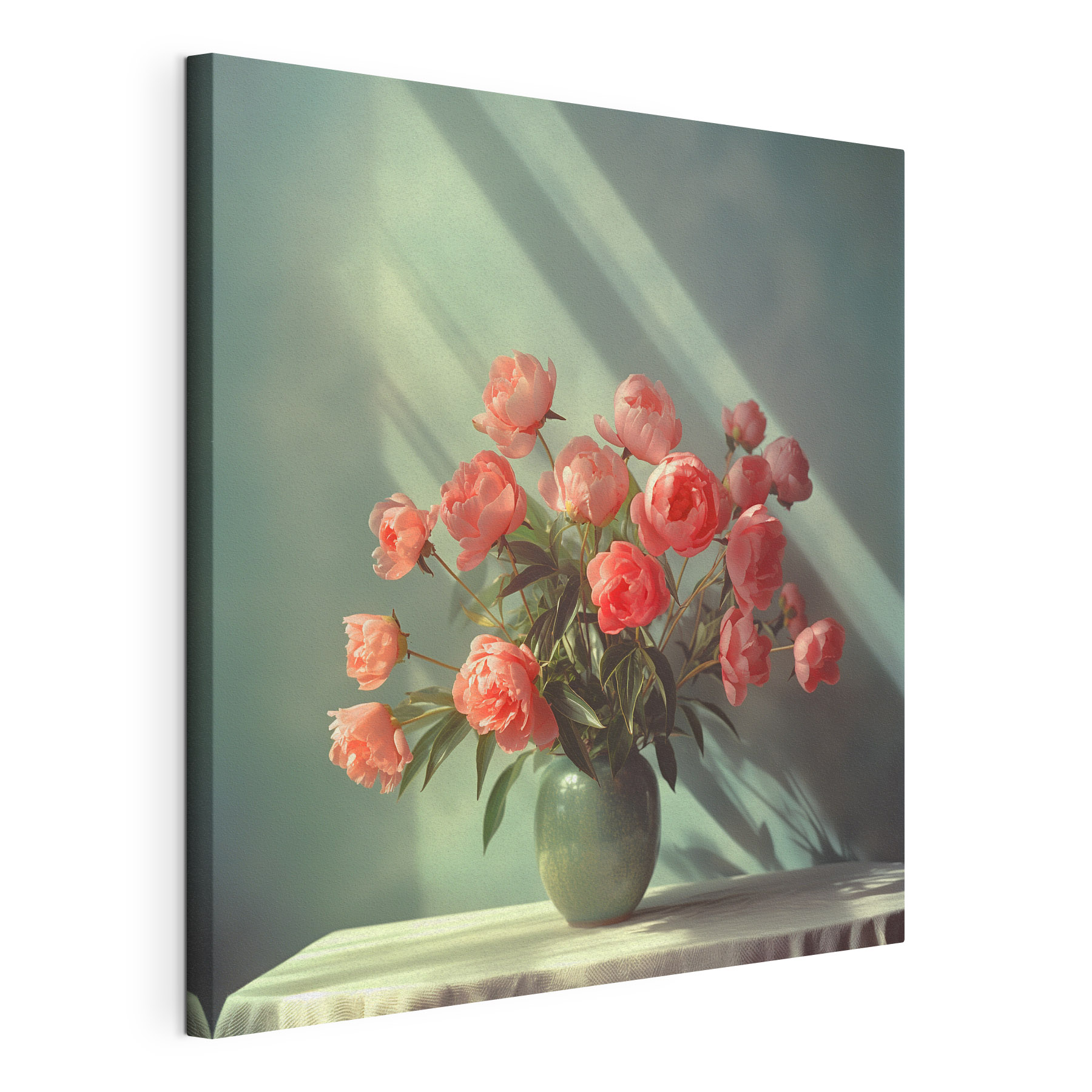A vase of pink flowers A vase of pink flowers