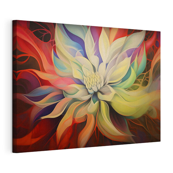 Cuadros Una flor de colores vivos con pétalos blancos (SKU: s37386) Cuadros Cuadros Una flor de colores vivos con pétalos blancos (SKU: s37386)