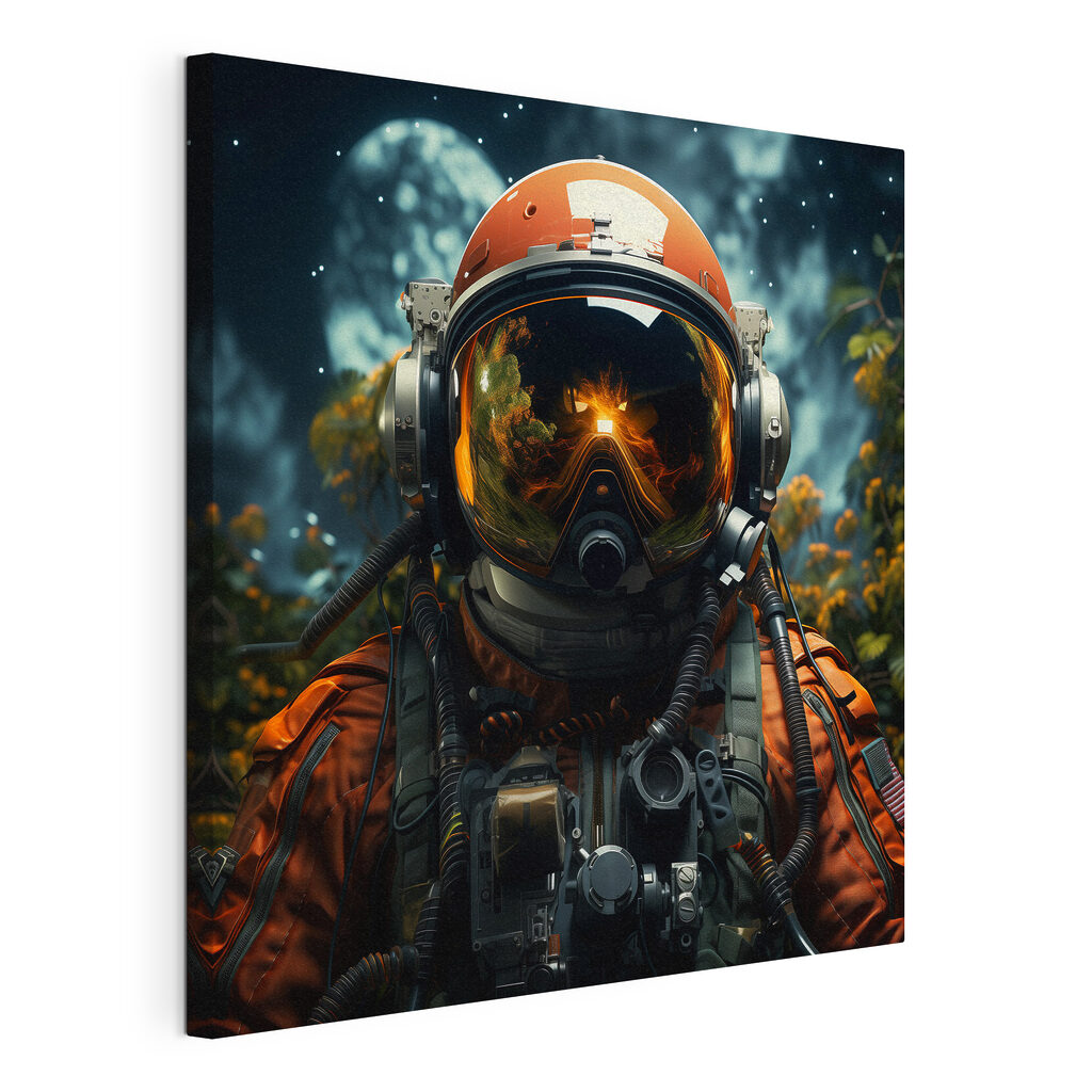 A person in an astronaut suit