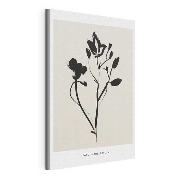 Cuadros Un dibujo en blanco y negro de flores (SKU: s37399) Cuadros Cuadros Un dibujo en blanco y negro de flores (SKU: s37399)