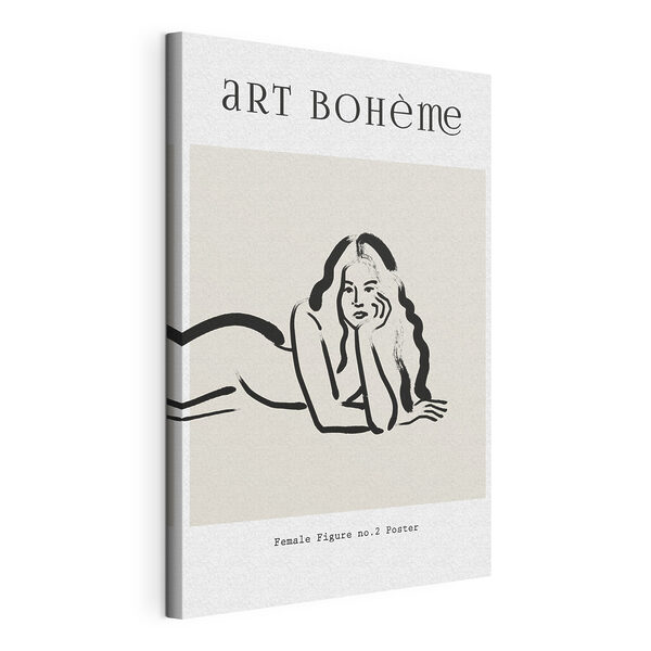 Cuadros Un dibujo de una mujer tumbada boca abajo (SKU: s37402) Cuadros Cuadros Un dibujo de una mujer tumbada boca abajo (SKU: s37402)