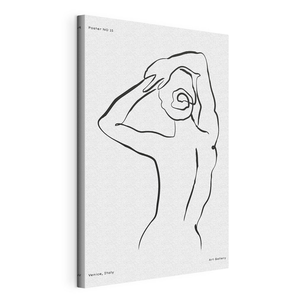 A drawing of a woman