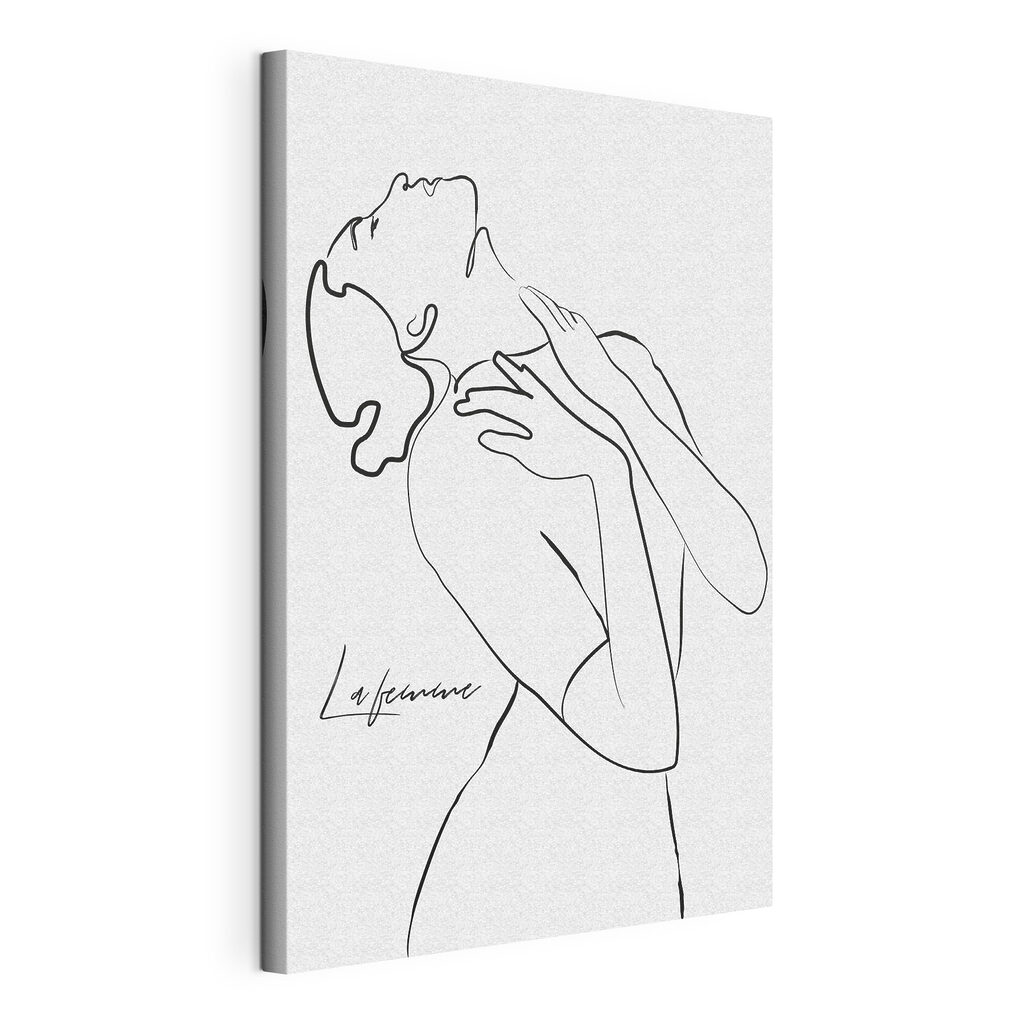 A drawing of a woman