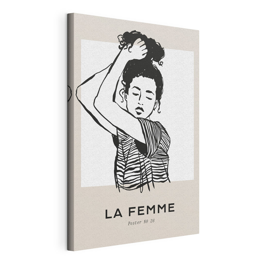 A drawing of a woman with her arm up A drawing of a woman with her arm up