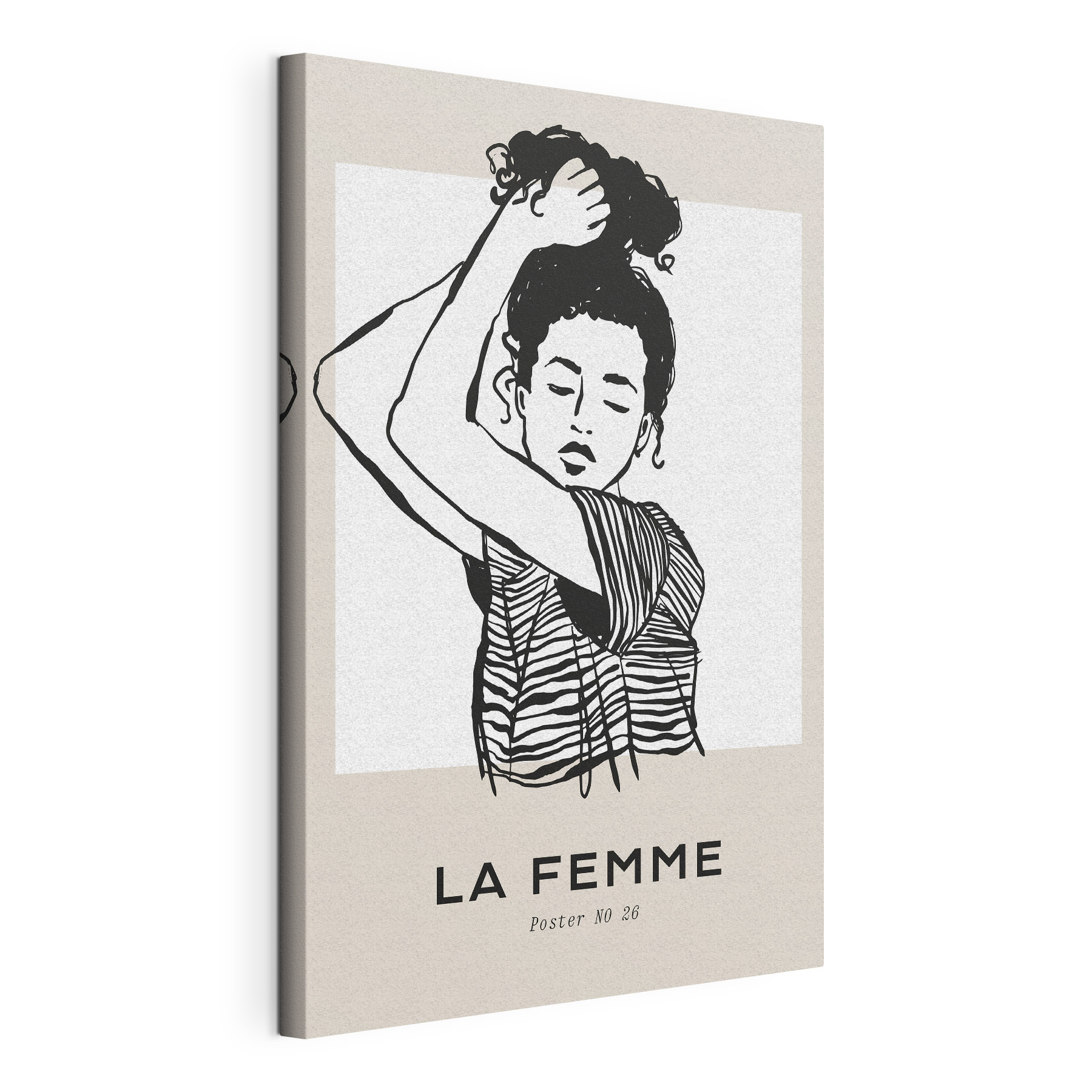 A drawing of a woman with her arm up A drawing of a woman with her arm up