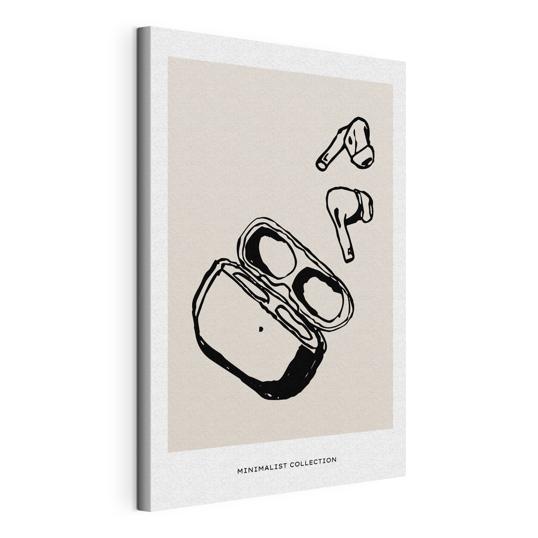 A drawing of a case with a few objects A drawing of a case with a few objects