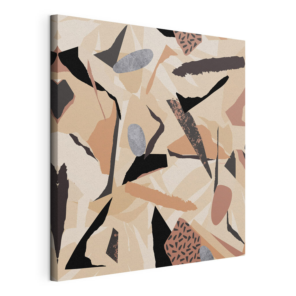 A pattern of different shapes and colors