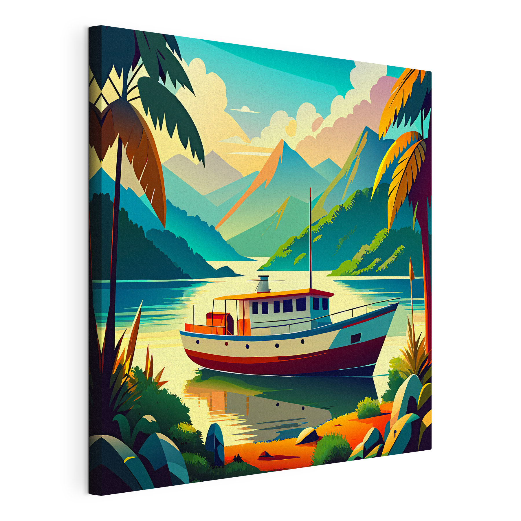A boat on the water