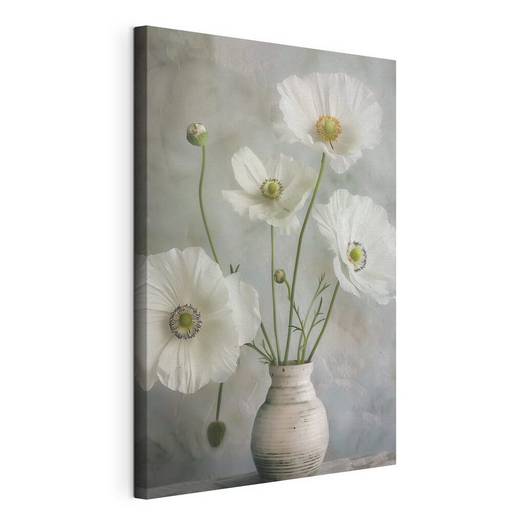 A white flowers in a vase A white flowers in a vase