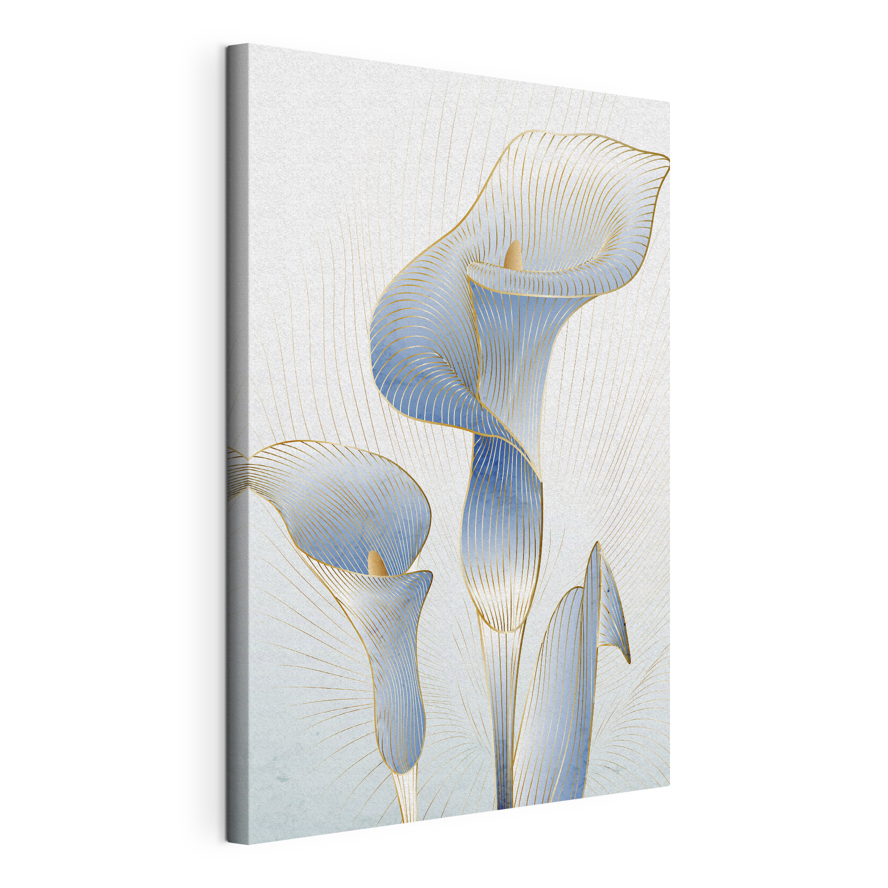 Elegant Blue Calla Lilies Dance