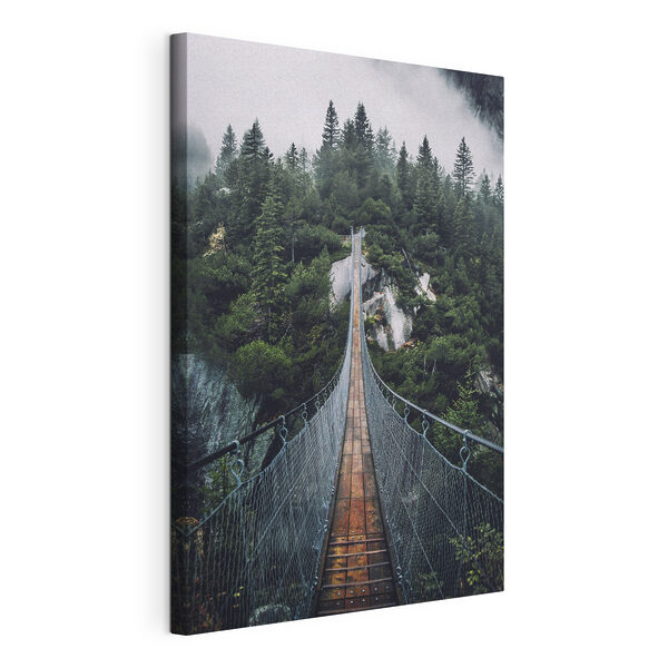 Cuadros Un puente colgante sobre un acantilado (SKU: s37633) Cuadros Cuadros Un puente colgante sobre un acantilado (SKU: s37633)