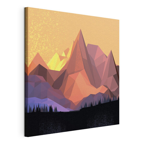 Cuadros Una cordillera en estilo low poly (SKU: s37638) Cuadros Cuadros Una cordillera en estilo low poly (SKU: s37638)