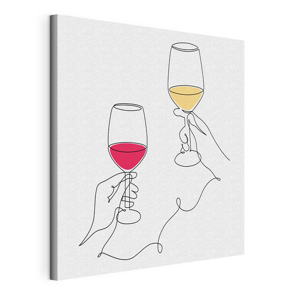 Una mano que sostiene unas copas de vino Cuadros Una mano que sostiene unas copas de vino