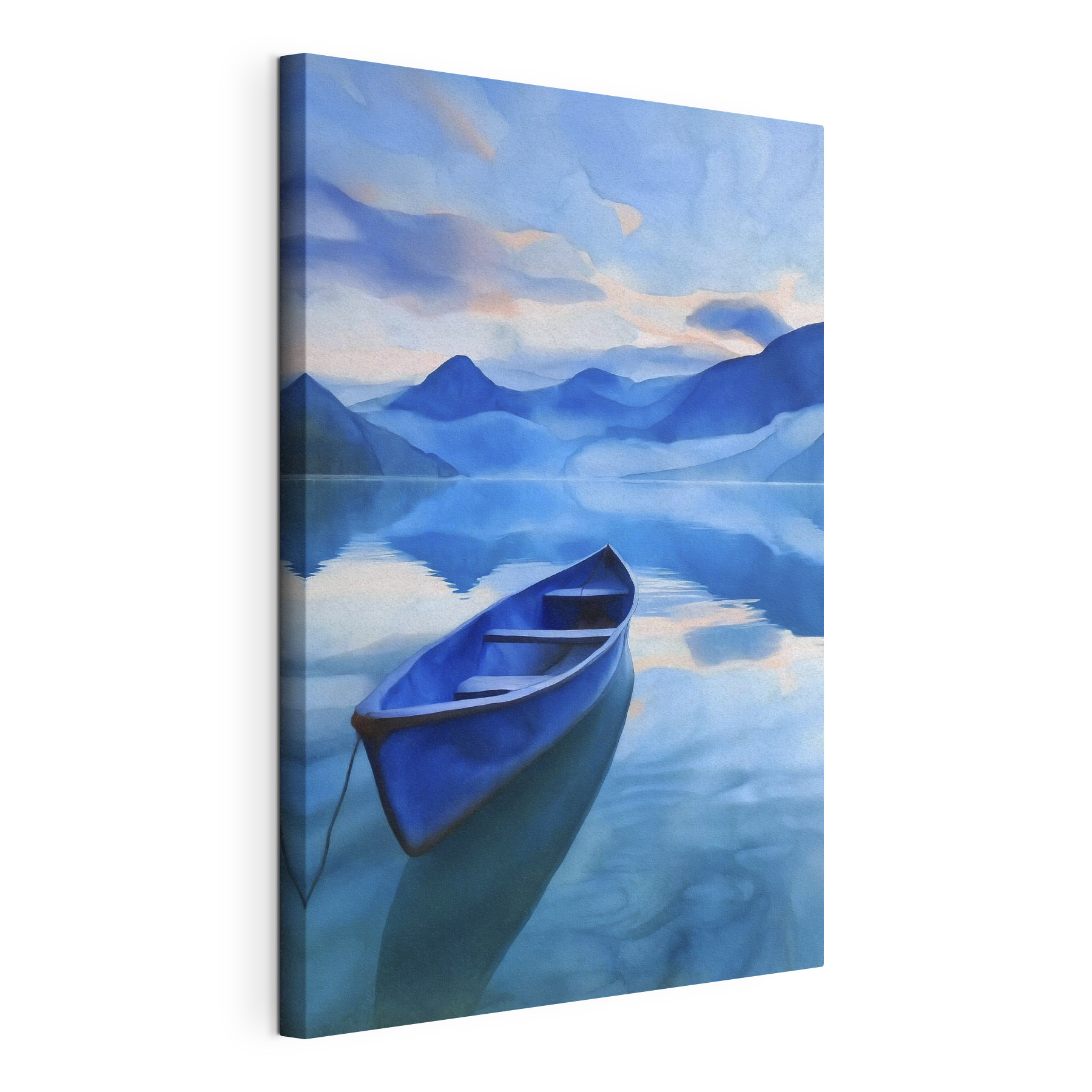 A boat on a lake