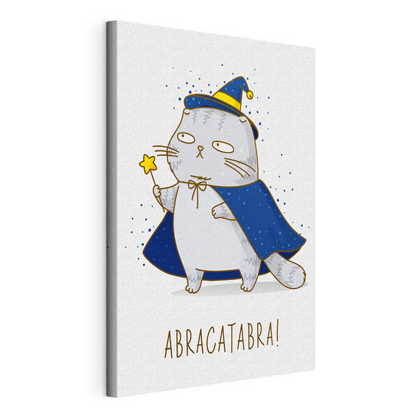Cuadros Una caricatura de un gato vestido con un traje de mago (SKU: s37827) Cuadros Cuadros Una caricatura de un gato vestido con un traje de mago (SKU: s37827)
