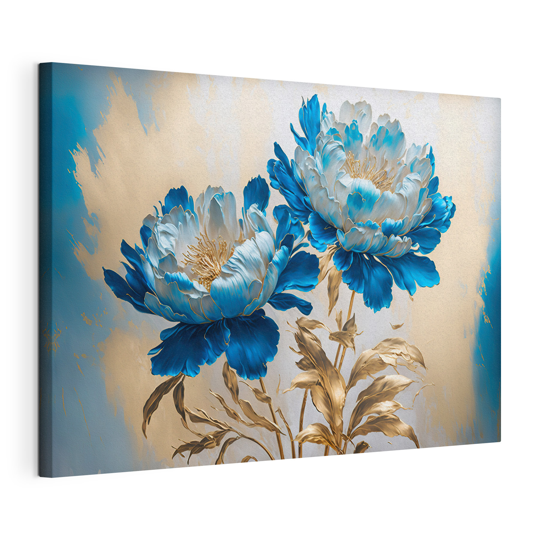 Elegant blue flowers in soft hues Elegant blue flowers in soft hues