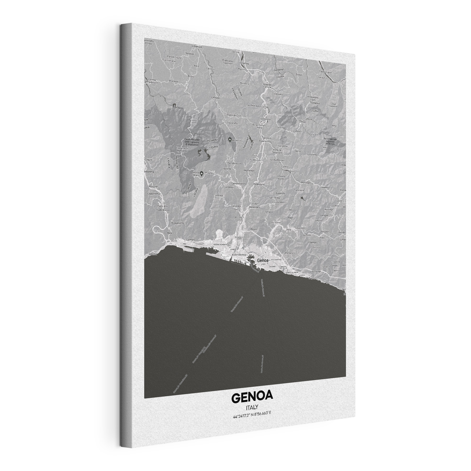 A map of the coast A map of the coast