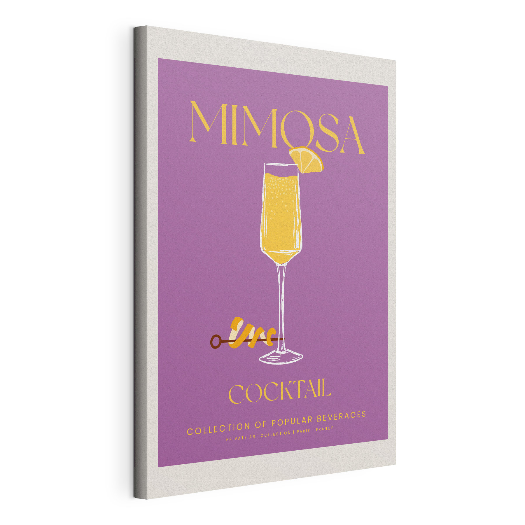A poster of a drink