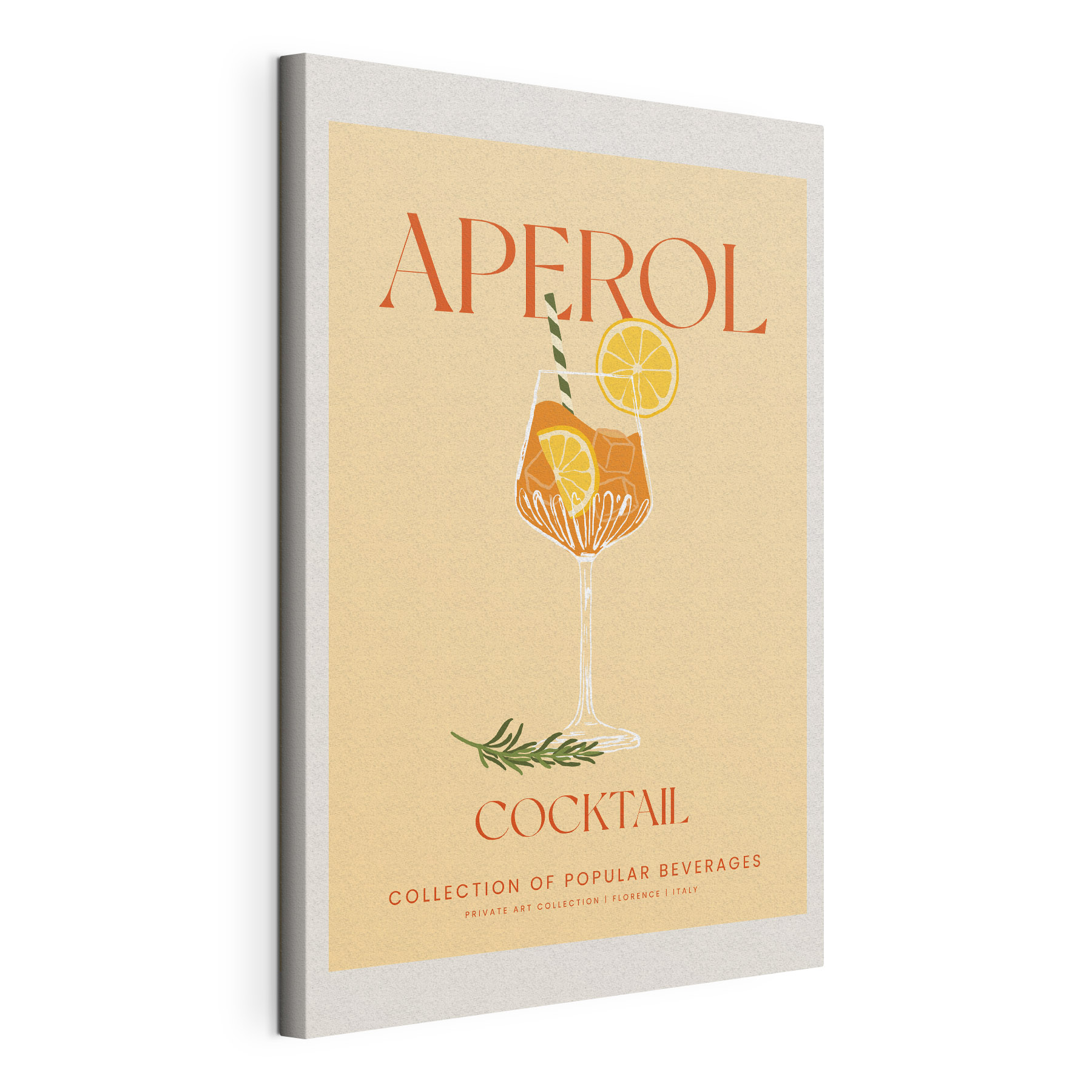 A poster of a drink A poster of a drink