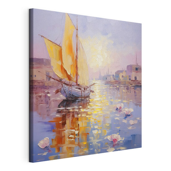 Cuadros Un cuadro de un velero en un puerto (SKU: s37882) Cuadros Cuadros Un cuadro de un velero en un puerto (SKU: s37882)