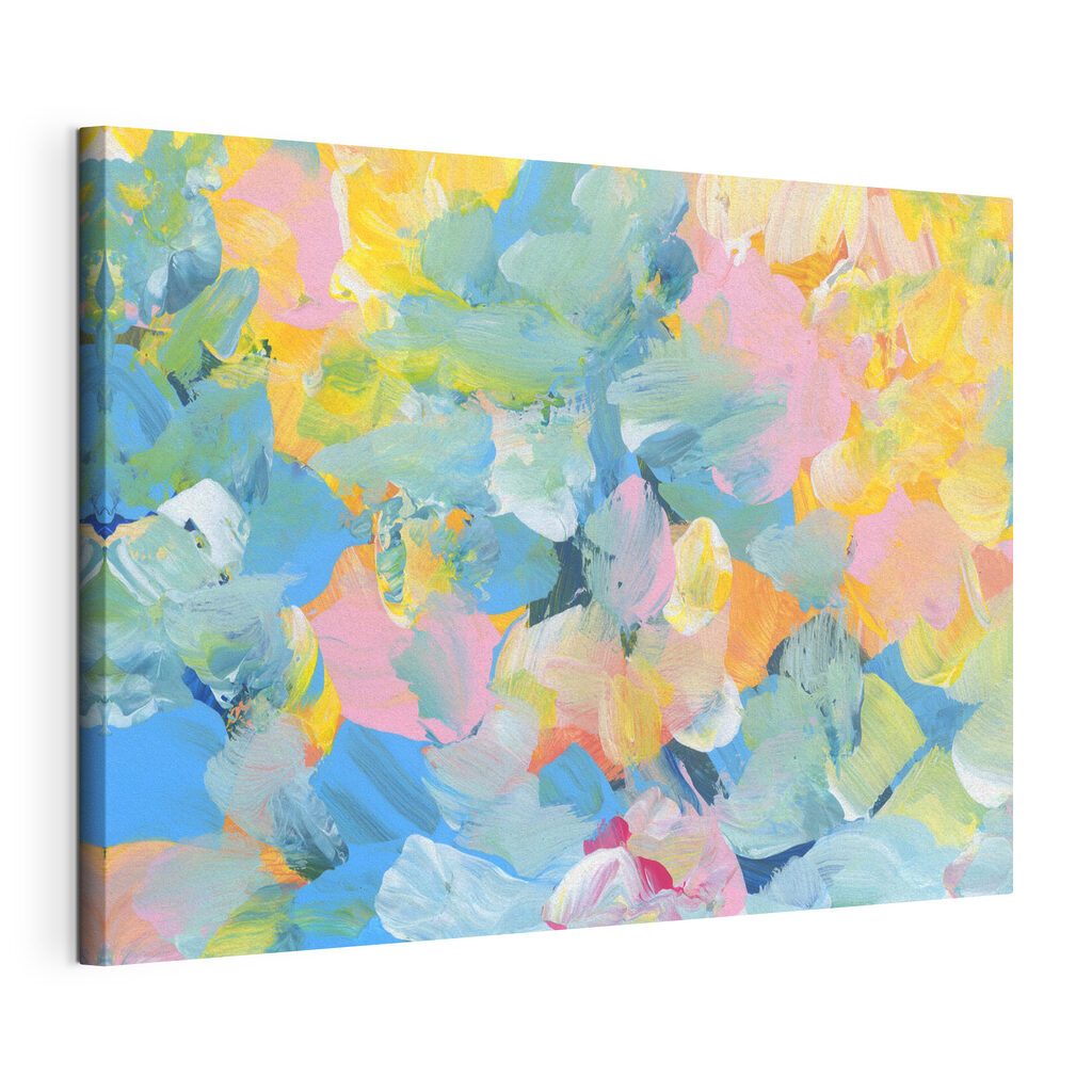 A colorful painting of flowers A colorful painting of flowers