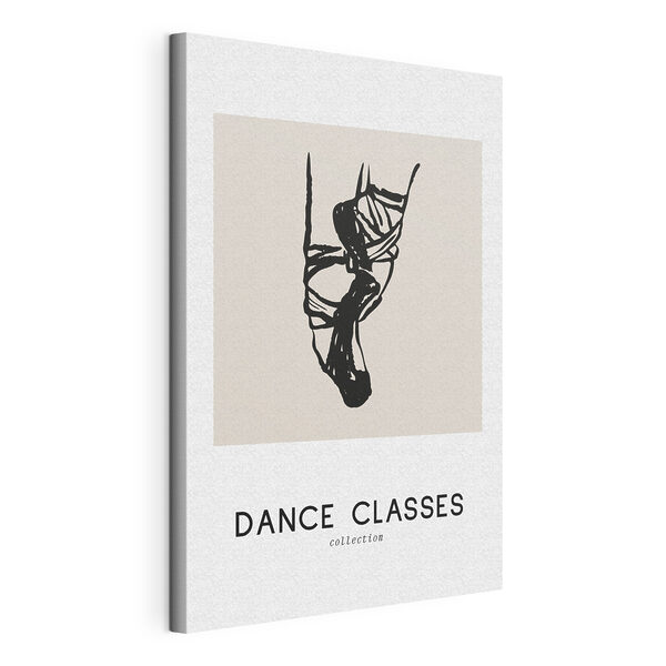 Cuadros Un dibujo en blanco y negro de los pies de una bailarina de ballet (SKU: s37943) Cuadros Cuadros Un dibujo en blanco y negro de los pies de una bailarina de ballet (SKU: s37943)