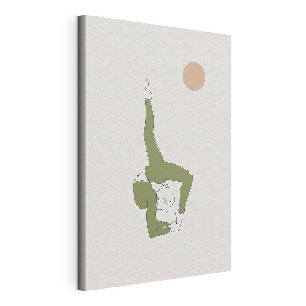 A woman doing a yoga pose