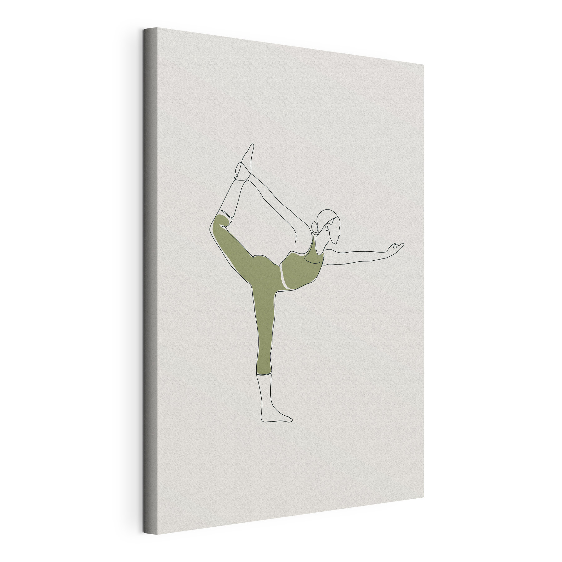 A woman in a yoga pose A woman in a yoga pose